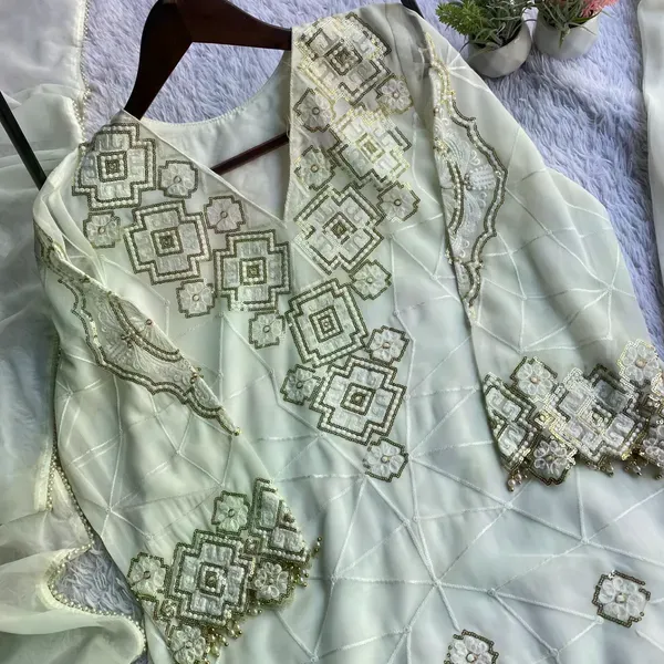 White_Georgette_Embroidery_Kurta_Palazzo_Set_With_Dupatta_For_Women