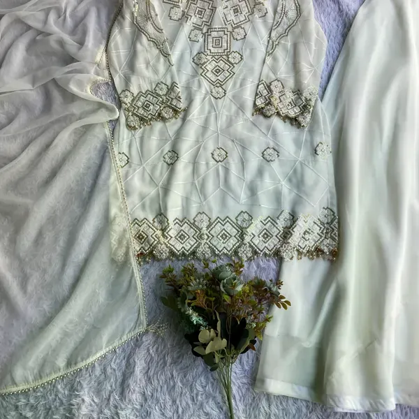 White_Georgette_Embroidery_Kurta_Palazzo_Set_With_Dupatta_For_Women