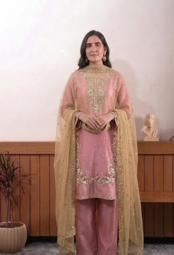 Dusty_Pink_Fendi_Silk_Embroidery_Designer_Kurta_With_Pant_Dupatta_For_Women