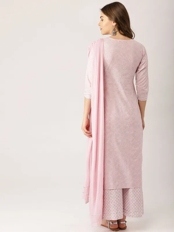 Pink_Floral_Printed_Muslin_Cotton_Straight_Kurta_Set_With_Palazzos_&_Mul_Cotton_Dupatta
