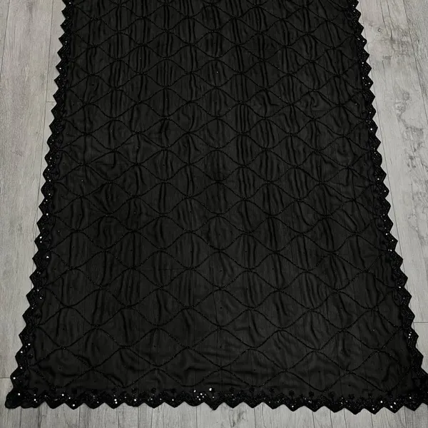 Premium_Black_Original_Beads_Work_Pure_Fox_Georgette_Designer_Saree_With_Heavy_Fancy_Unstitched_Blouse