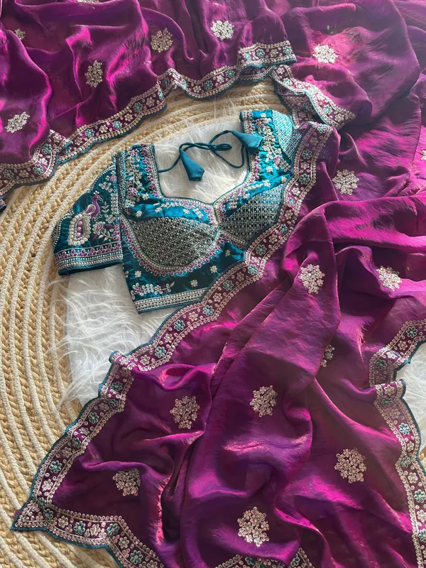 Purple_Sequins_Embroidered_Fendy_Satin_Designer_Saree_With_Stitched_Blouse