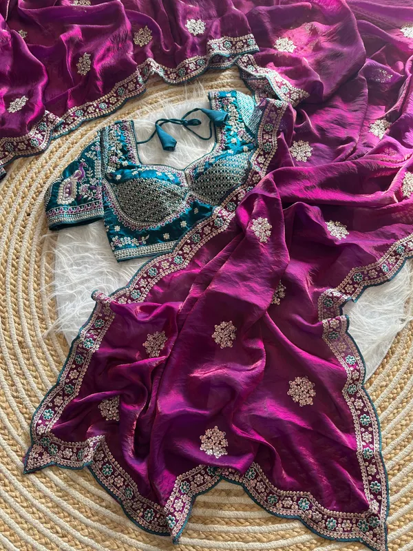 Purple_Sequins_Embroidered_Fendy_Satin_Designer_Saree_With_Stitched_Blouse