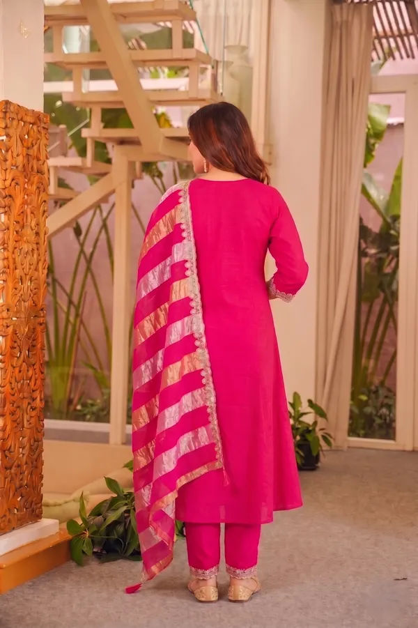 Vichitra_Silk_Embroidered_A-Line_Kurta_Set_With_Pant_&_Dupatta