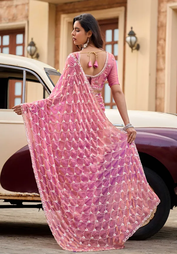 Blush_Pink_Heavy_Jal_Fendy_Silk_Saree_With_Hand_Beads_Work_&_Unstitched_Blouse