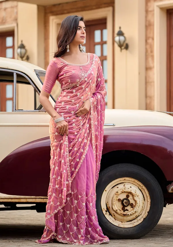 Blush_Pink_Heavy_Jal_Fendy_Silk_Saree_With_Hand_Beads_Work_&_Unstitched_Blouse