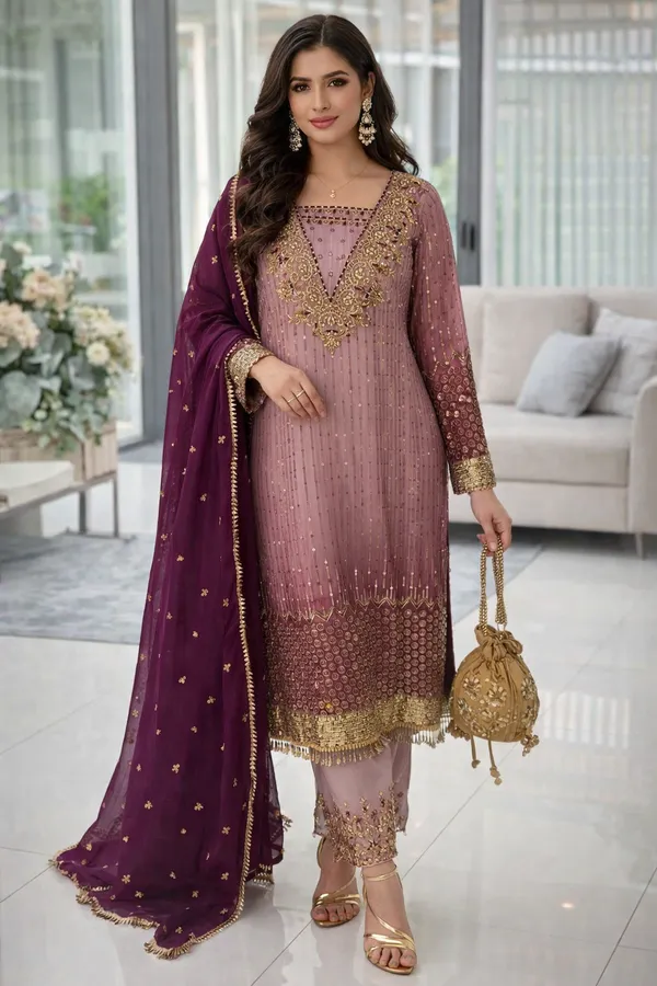 Onion_Pink_Printed_Chinon_Kurta_With_Sequence_Embroidery_Pant_Dupatta_Set