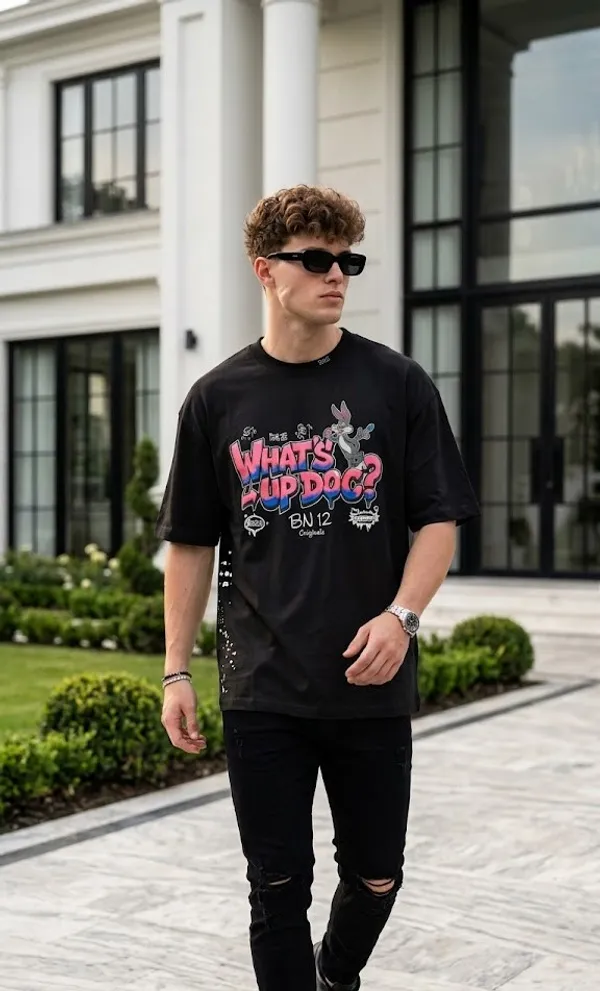 Cartoon_puff_printed_premium_T_shirt