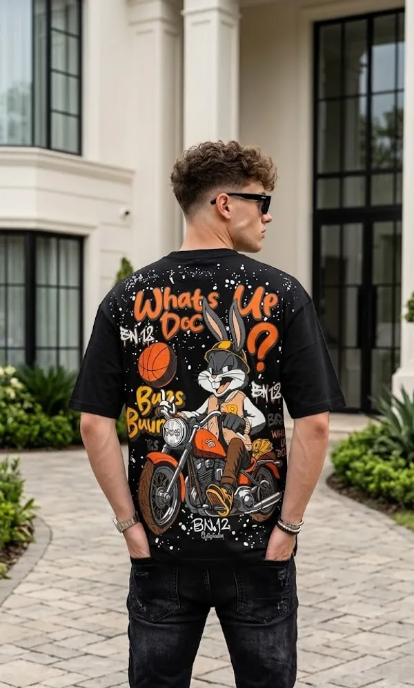 Cartoon_puff_printed_premium_T_shirt