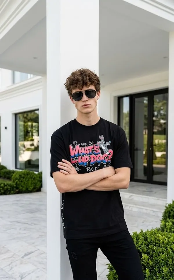 Cartoon_puff_printed_premium_T_shirt