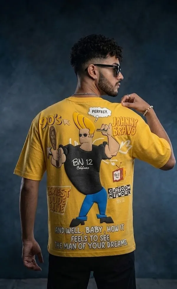 Johnny_Bravo_Cartoon_Network_Graphic_T-Shirt_-_Yellow