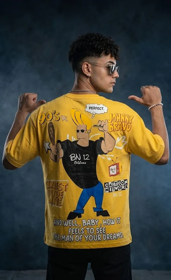 Johnny_Bravo_Cartoon_Network_Graphic_T-Shirt_-_Yellow