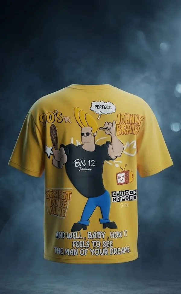 Johnny_Bravo_Cartoon_Network_Graphic_T-Shirt_-_Yellow