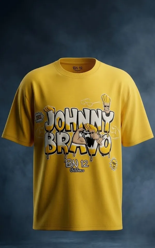 Johnny_Bravo_Cartoon_Network_Graphic_T-Shirt_-_Yellow