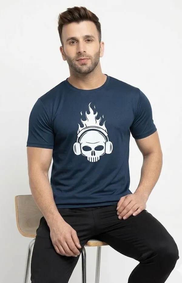 Graphic_Print_Men_Round_Neck_Navy_Blue_T-Shirt