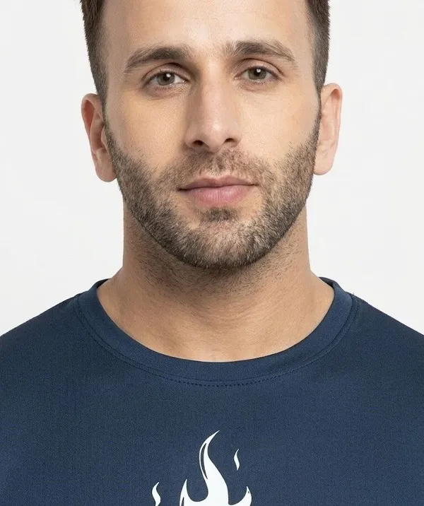 Graphic_Print_Men_Round_Neck_Navy_Blue_T-Shirt
