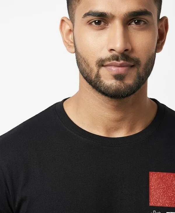 Graphic_Print,_Typography_Men_Round_Neck_Black_T-Shirt