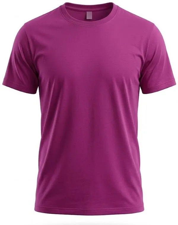 Solid_Men_Round_Neck_Purple_T-Shirt