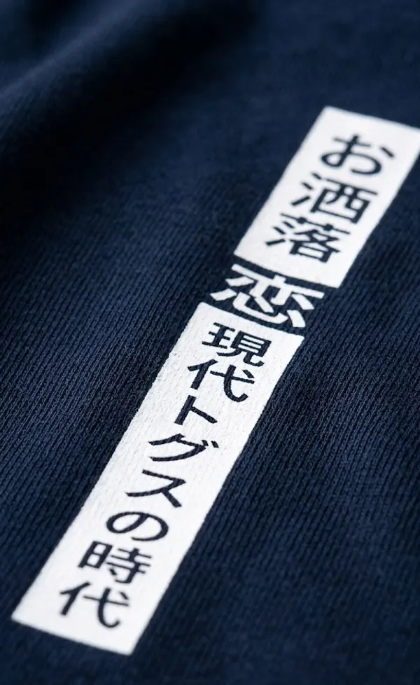 Japanese_Text_Graphic_Navy_Blue_T-Shirt