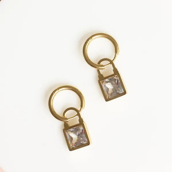 18K_Gold_Plated_Lock_Drop_Earrings
