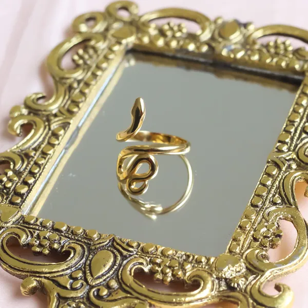Gold_Snake_Ring_Adjustable_Ring