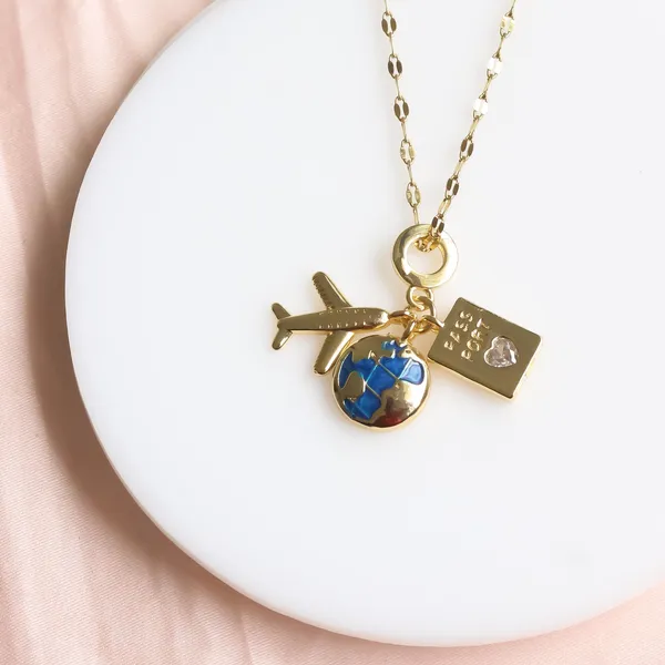 18K_Gold_Plated_Multi_Charm_Necklace_Travel_Inspired