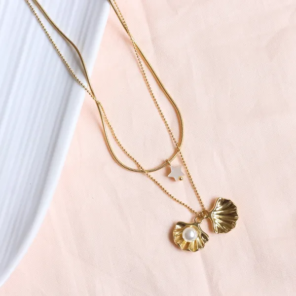 Double_Layered_Shell_Necklace