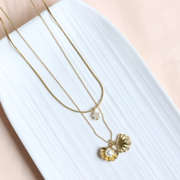 Double_Layered_Shell_Necklace