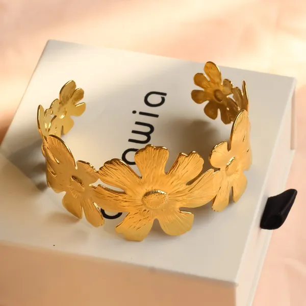 Gold_Flower_Cuff_Bangle_Adjustable_Cuff_Bangle