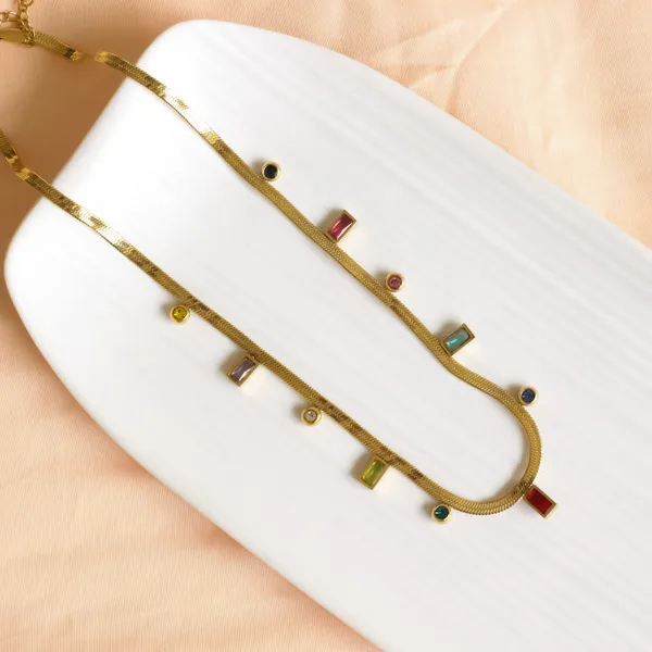 Multi_Stone_Necklace_Snake_Chain