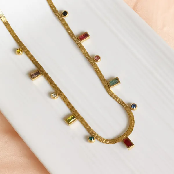Multi_Stone_Necklace_Snake_Chain