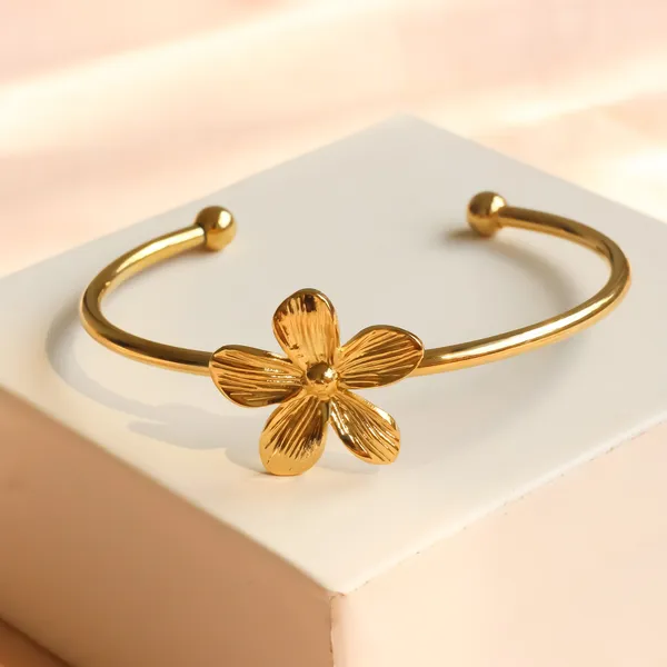 Flower_Cuff_Bracelet_Adjustable_Bracelet