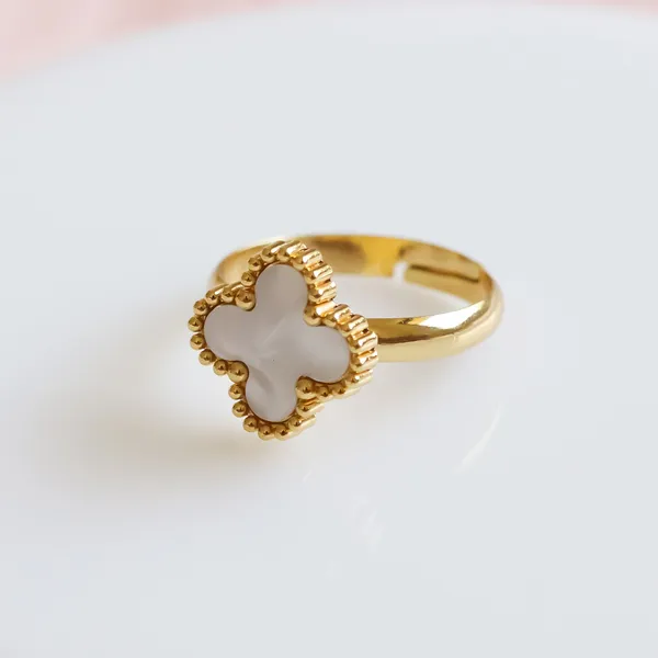 White_Clover_Adjustable_Ring