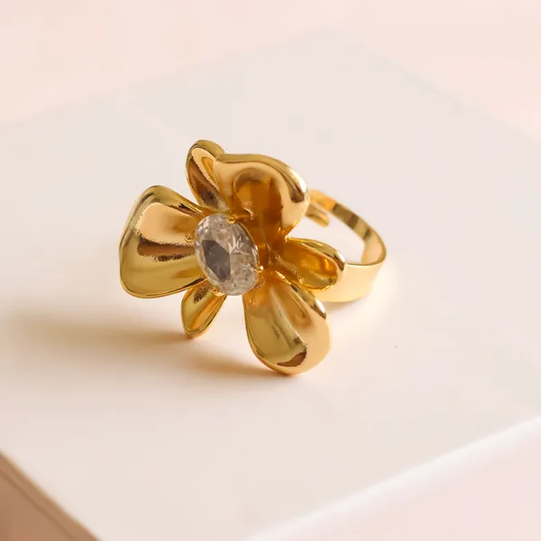 Metallic_Flower_Ring_Adjustable