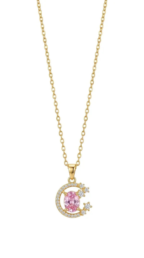 Gold_Pink_Metal_Crescent_Moon_Crystal_Pendant_Necklace_For_Women__Pack_of_2