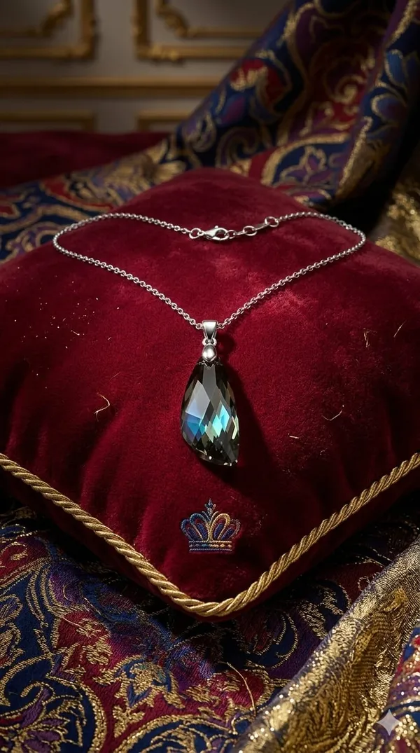 Silver_Metal_Teardrop_Crystal_Drop_Pendant_Necklace_For_Women__Pack_of_2
