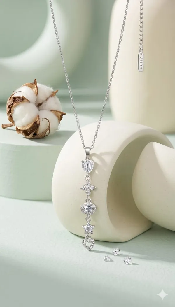 Silver_Metal_Heart_Star_Crystal_Charm_Pendant_Necklace_For_Women