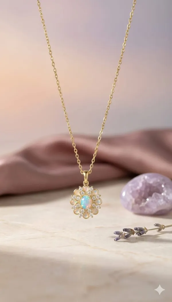 Gold_Metal_Flower_Crystal_Pendant_Necklace_For_Women