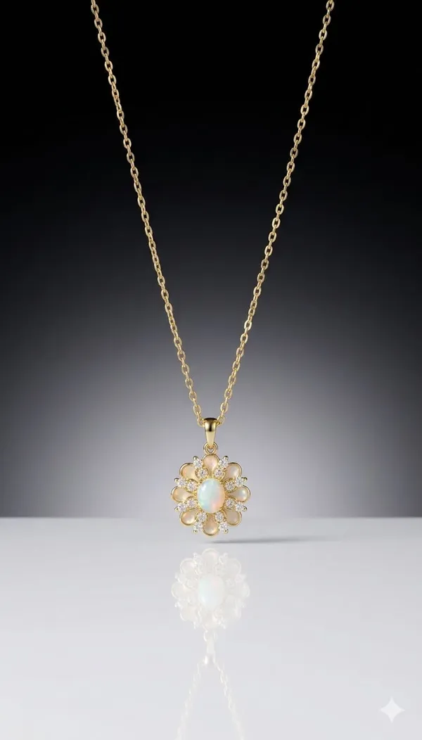 Gold_Metal_Flower_Crystal_Pendant_Necklace_For_Women