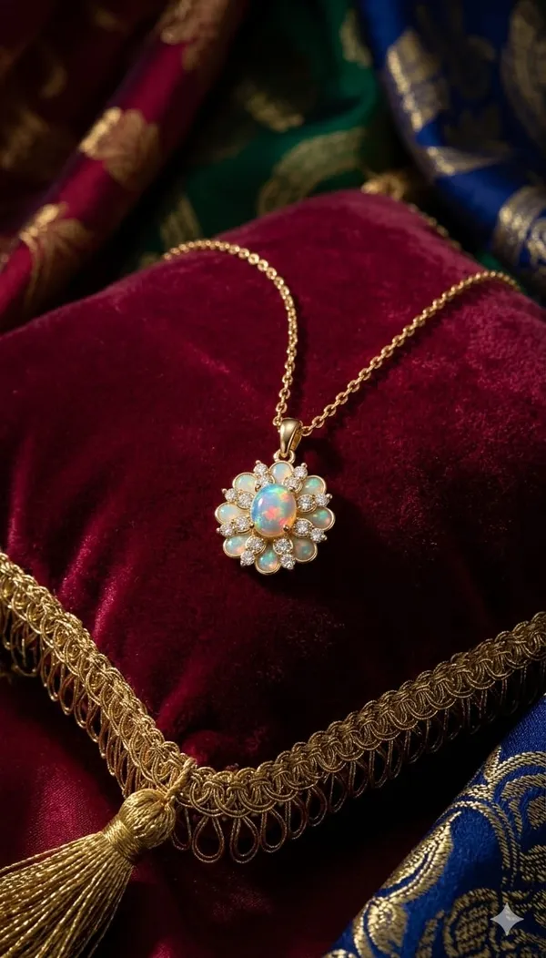 Gold_Metal_Flower_Crystal_Pendant_Necklace_For_Women