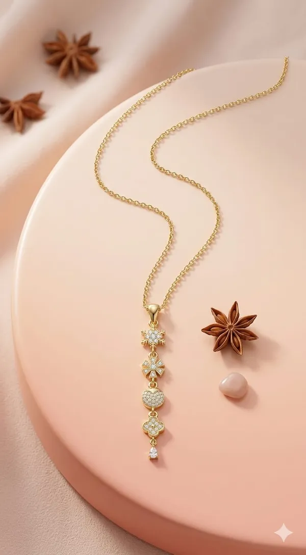 Gold_Metal_Snowflake_Heart_Charm_Pendant_Necklace_For_Women