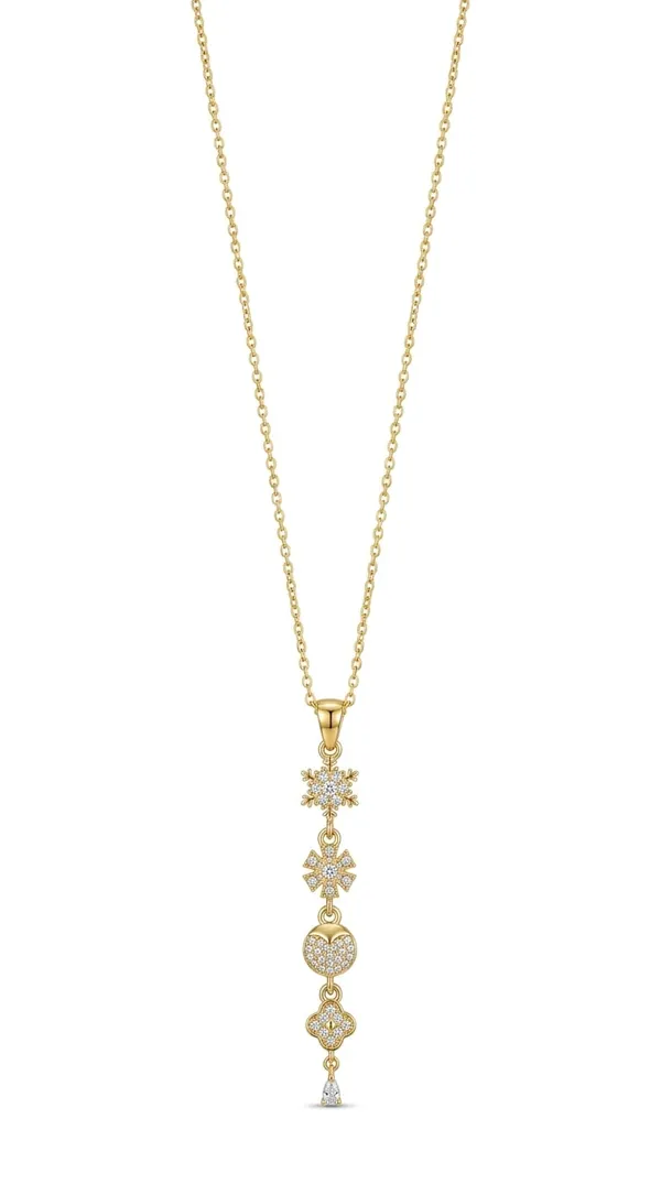 Gold_Metal_Snowflake_Heart_Charm_Pendant_Necklace_For_Women