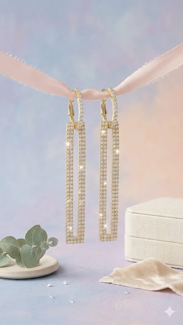 Gold_Metal_Crystal_Rectangle_Drop_Earrings_For_Women