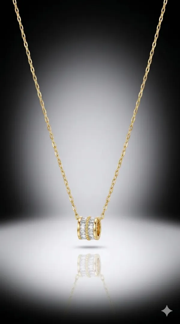 Silver_Gold_Metal_Crystal_Circular_Pendant_Necklace_For_Women