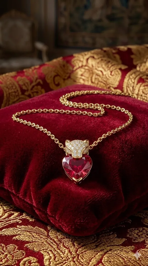Gold_Red_Metal_Heart_Ruby_Crystal_Pendant_Necklace_For_Women