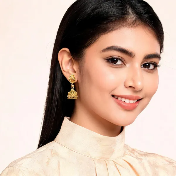 Gold_Metal_Peacock_Jhumka_Earrings_For_Women__Pack_of_2