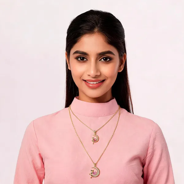 Gold_Metal_Moon_Pink_Heart_Crystal_Pendant_Necklace_For_Women__Pack_of_2