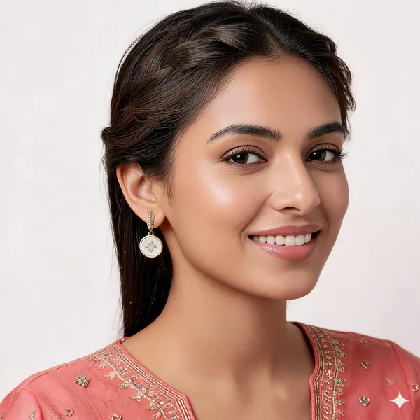 Gold_White_Metal_Star_Pearl_Drop_Earrings_For_Women