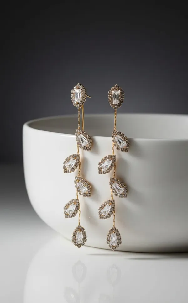 Gold_Metal_Crystal_Leaf_Cascading_Drop_Earrings_For_Women