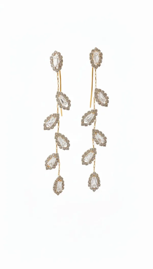 Gold_Metal_Crystal_Leaf_Cascading_Drop_Earrings_For_Women